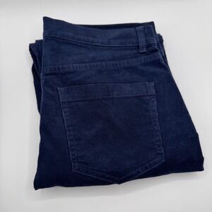 Brooks Brothers Women's 10 Navy Blue Corduroy Pants Classic Casual‎